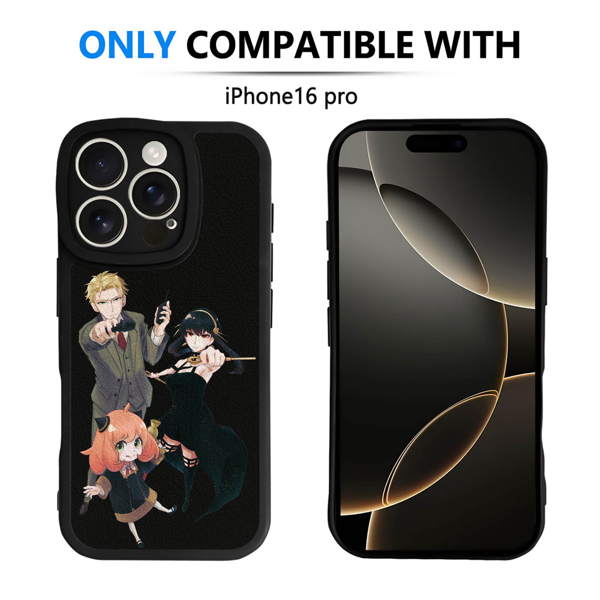 （画像用） SPY×FAMILY间谍家家酒 【iPhone 16シリーズ対応】シリコンスマホケース（レザー調） 材質：シリコン
